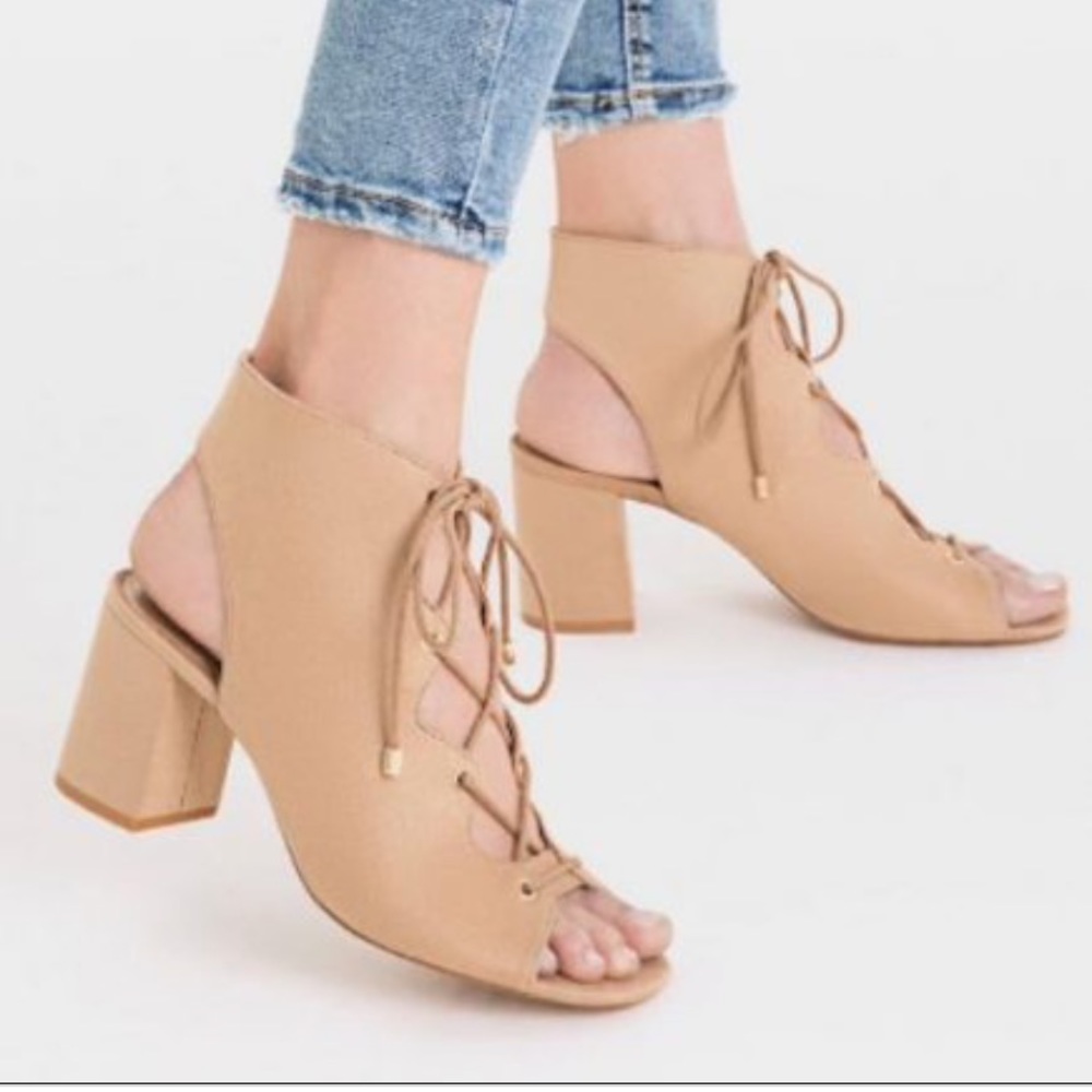 Stradivarius lace up heels
